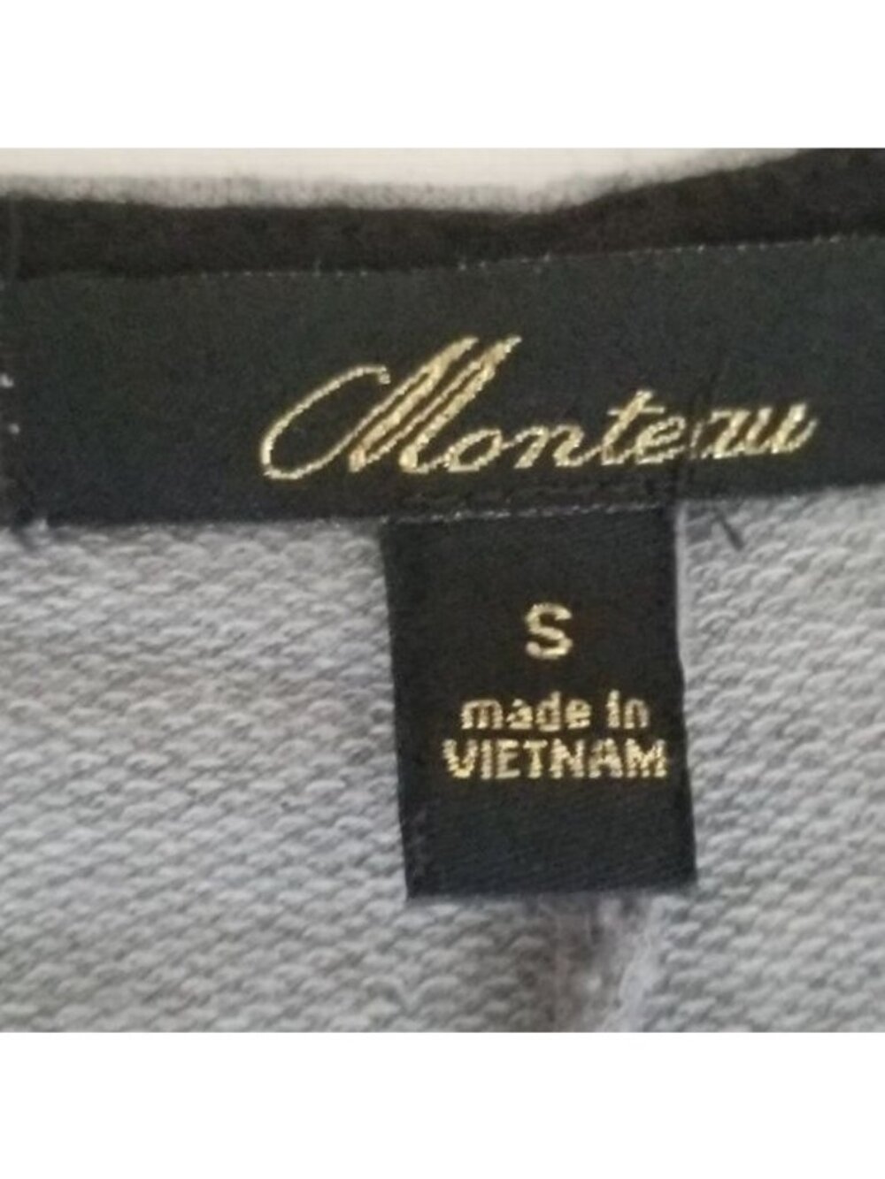 Monteau Women's Gray Knit Zippered V-Neckline High Low Hem Dress Size Small - Picture 6 of 6